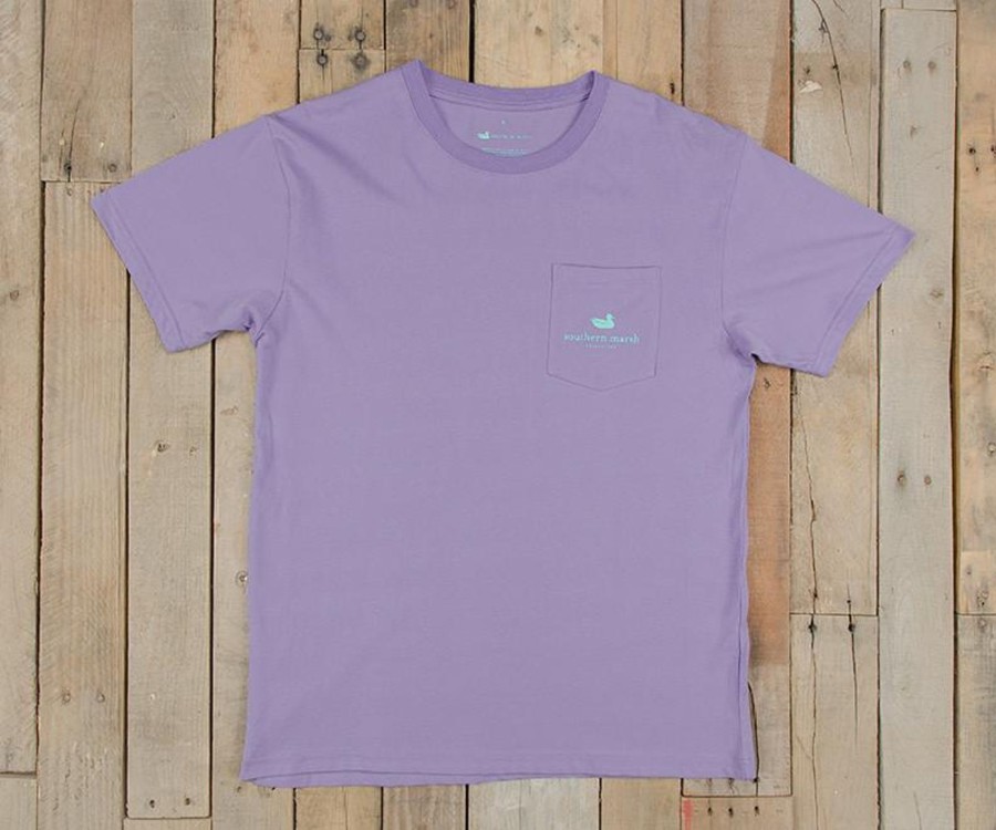 Men'S Southern Marsh Original Ss Tees | Black Lab Tee Lilac