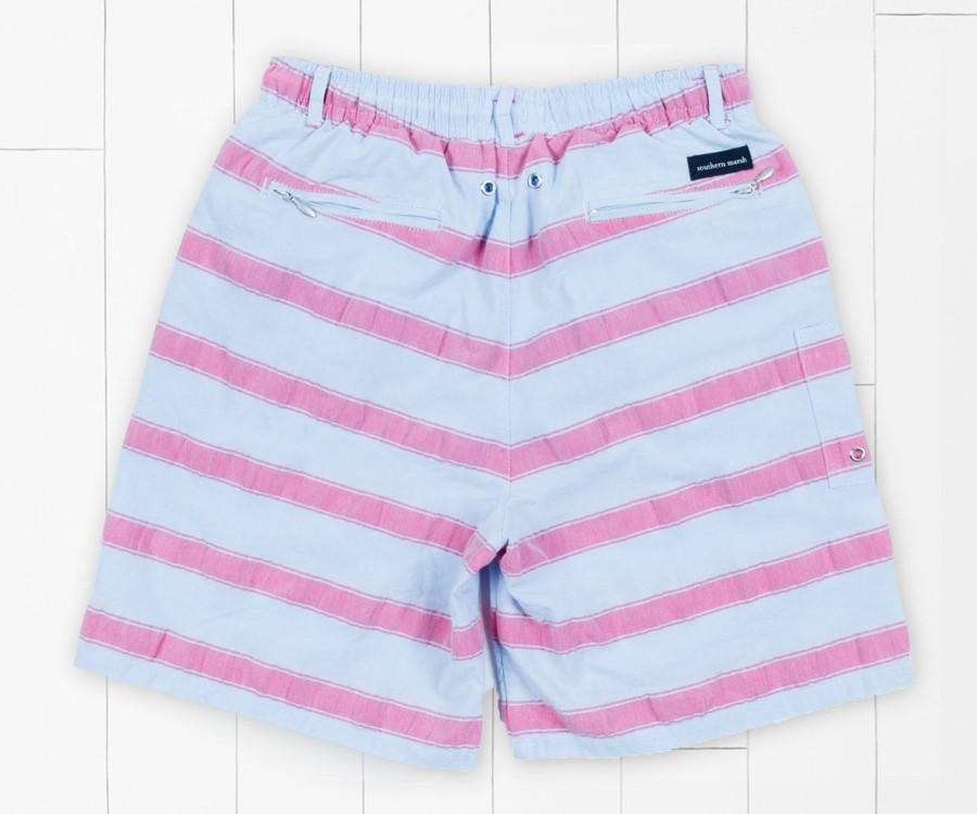 Youth Southern Marsh Swim Trunks | Youth Dockside Swim Trunk | Cruiser Stripe