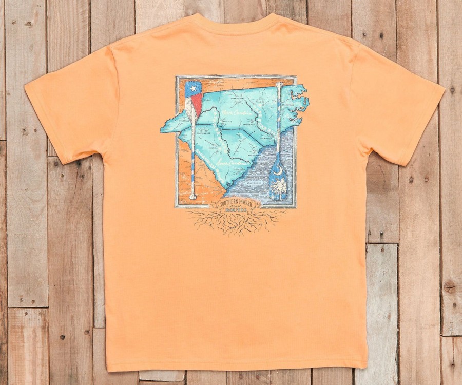 Men'S Southern Marsh Original Ss Tees | River Route Collection Tee - North Carolina & South Carolina