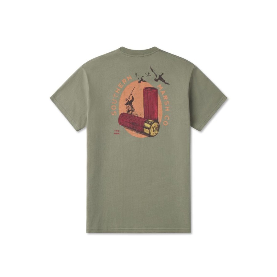 Men'S Southern Marsh Original Ss Tees | Birdshot Tee Bay Green