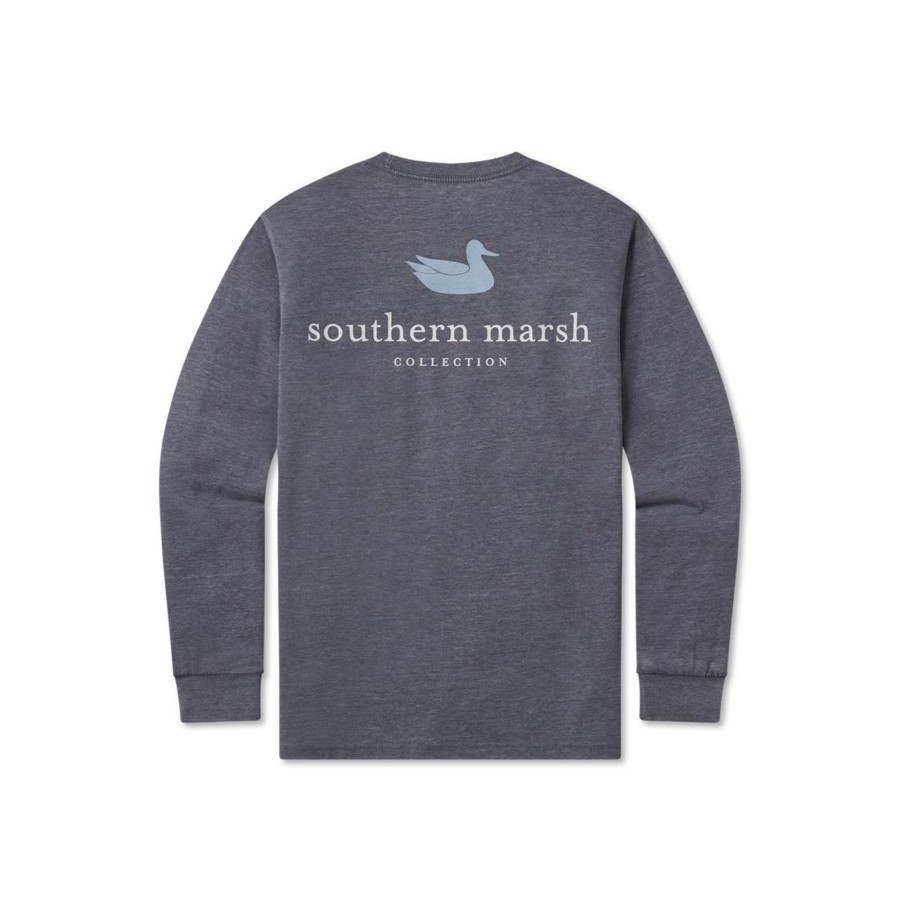 Men'S Southern Marsh Seawash Long Sleeve Tees | Seawash Authentic Tee | Long Sleeve