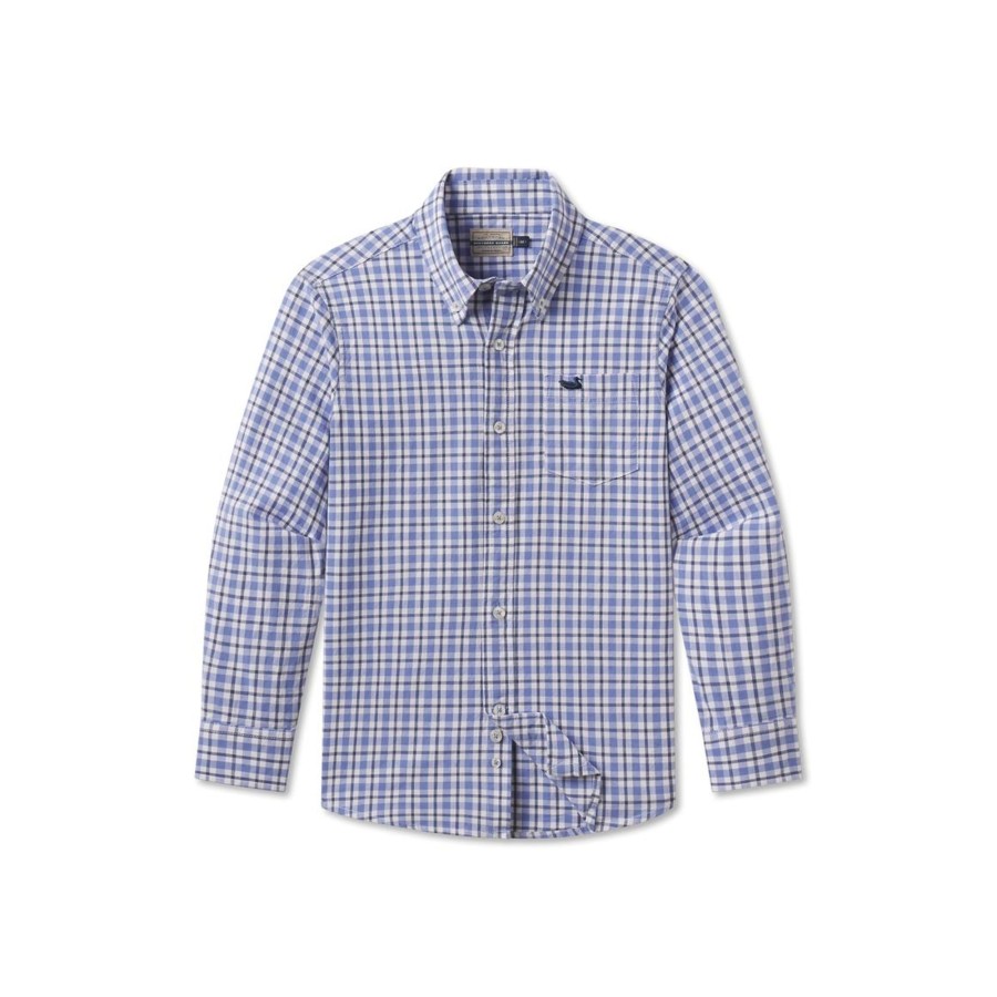 Youth Southern Marsh Dress Shirts | Youth Oak Grove Washed Gingham Dress Shirt