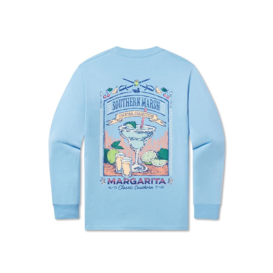 Women'S Southern Marsh Original Long Sleeve Tees | Cocktail Tee | Margarita | Long Sleeve