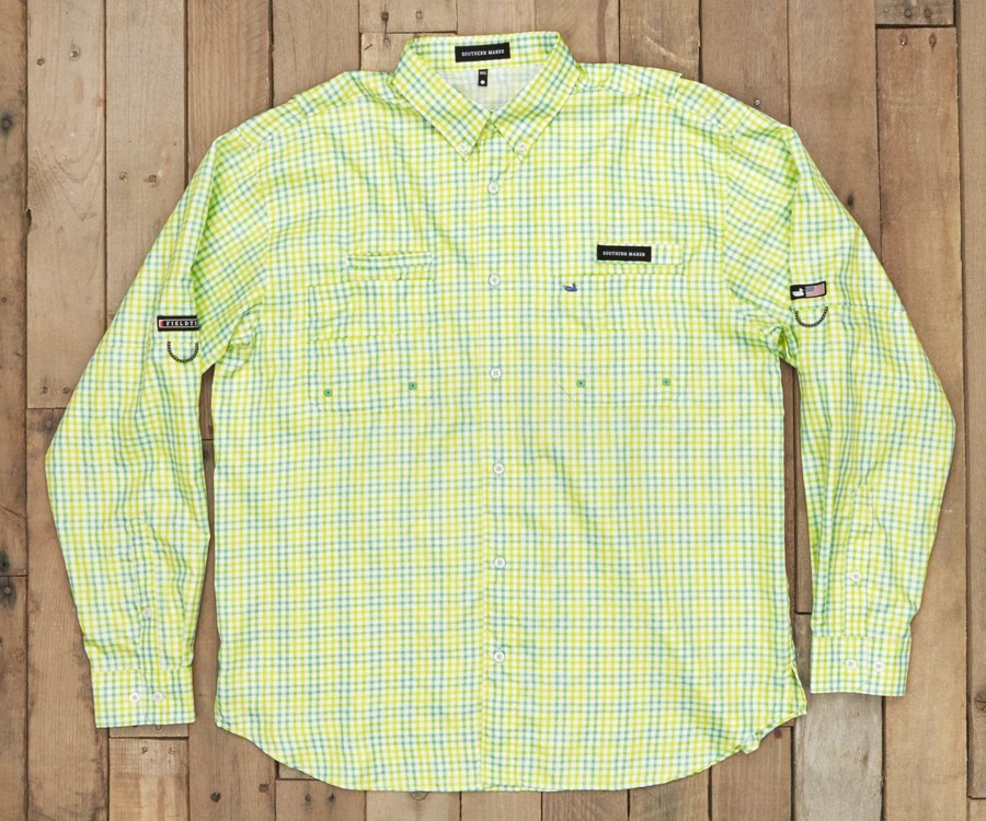 Men'S Southern Marsh Fishing Shirts | Harbor Cay Fishing Shirt - Drake Grid