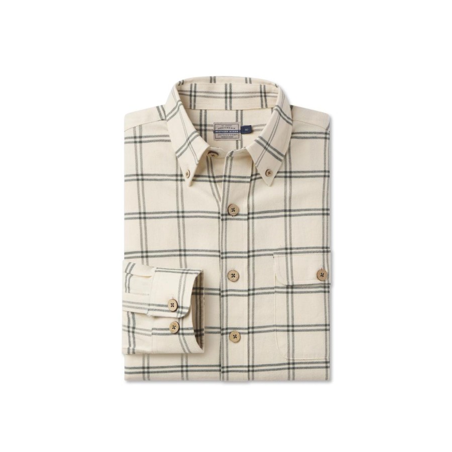 Men'S Southern Marsh Flannel | Cedar Park Windowpane Flannel