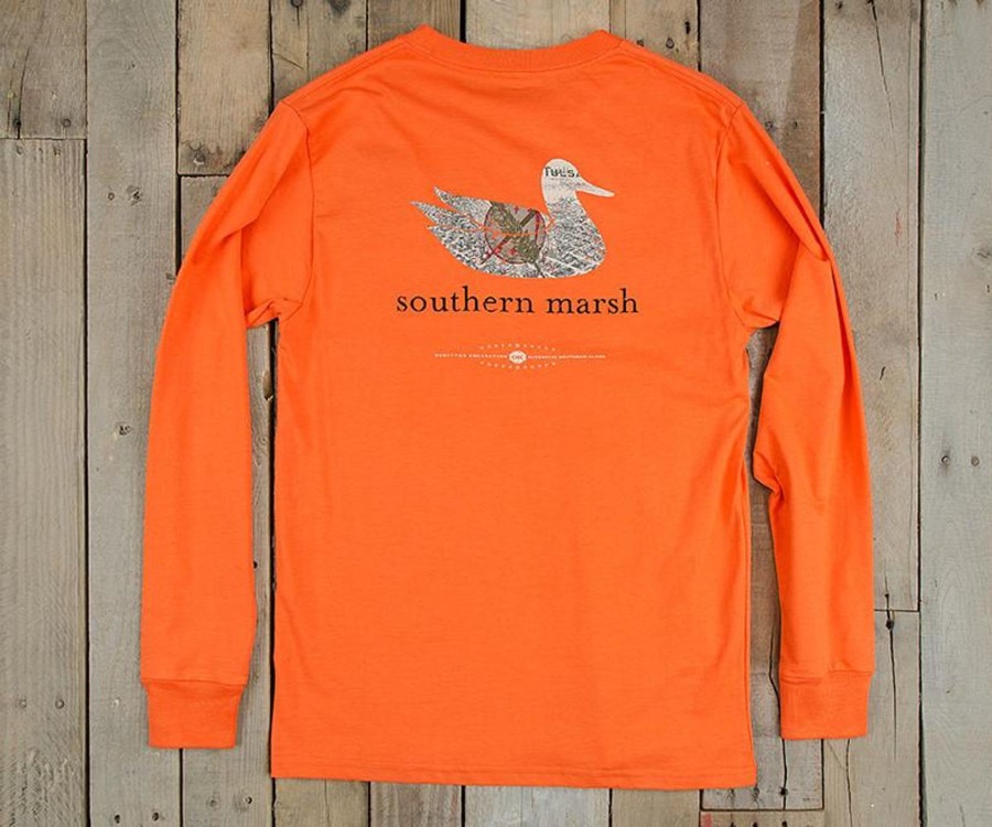 Men'S Southern Marsh Original Ls Tees | Authentic Heritage Tee | Oklahoma | Long Sleeve