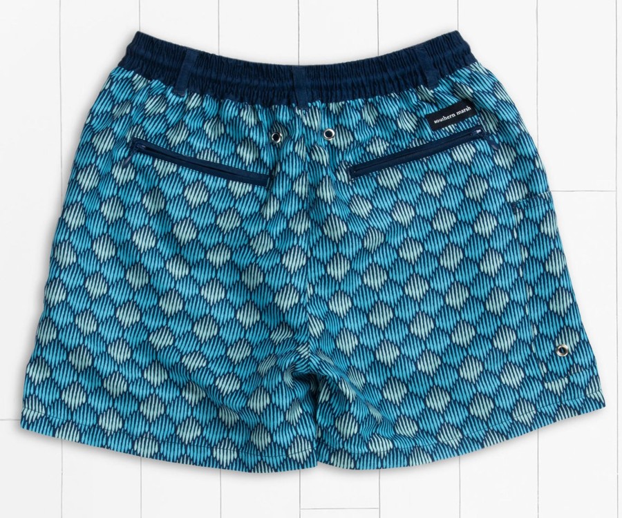 Youth Southern Marsh Swim Trunks | Youth Dockside Swim Trunk | Seashell Navy