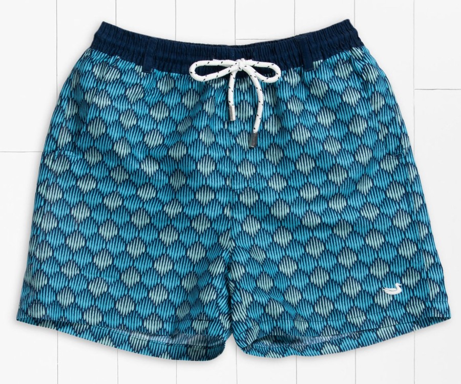 Youth Southern Marsh Swim Trunks | Youth Dockside Swim Trunk | Seashell Navy