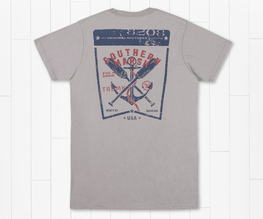 Men'S Southern Marsh Original Ss Tees | Vintage Tag Tee | Anchor Dark Gray