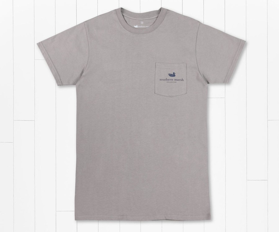 Men'S Southern Marsh Original Ss Tees | Vintage Tag Tee | Anchor Dark Gray