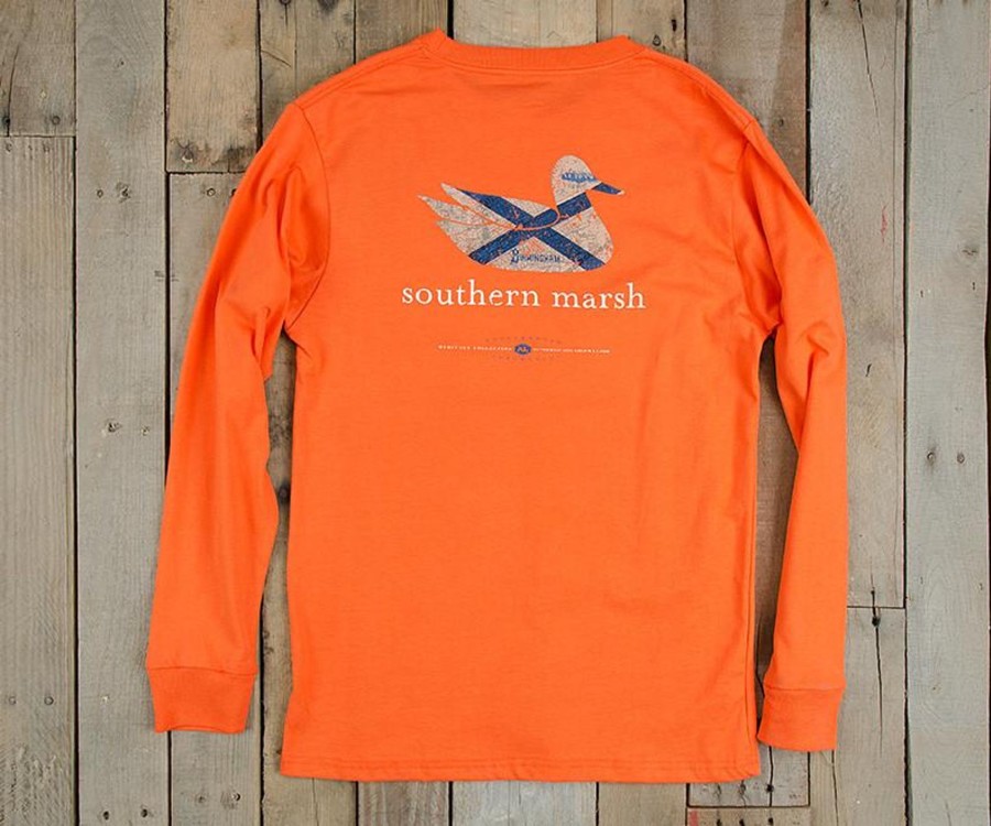 Men'S Southern Marsh Original Ls Tees | Authentic Heritage Tee | Alabama | Long Sleeve