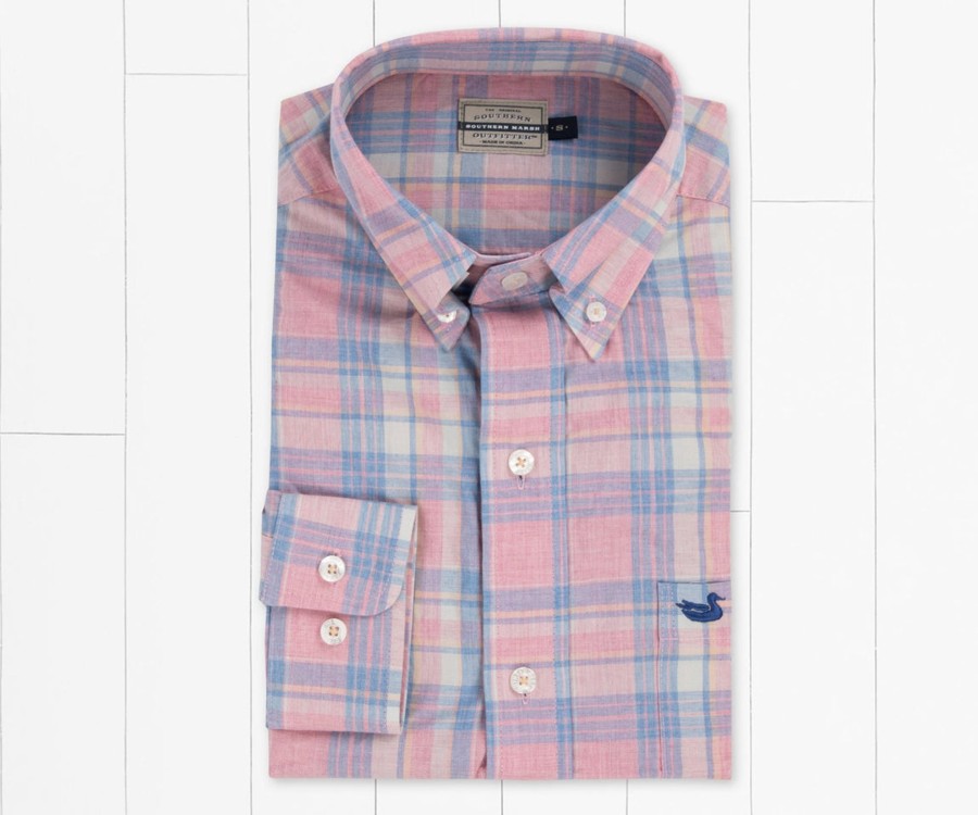 Men'S Southern Marsh Relaxed | Potomac Relaxed Plaid Dress Shirt