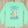 Women'S Southern Marsh Original Long Sleeve Tees | Cocktail Tee | Hot Toddy | Long Sleeve Bimini Green