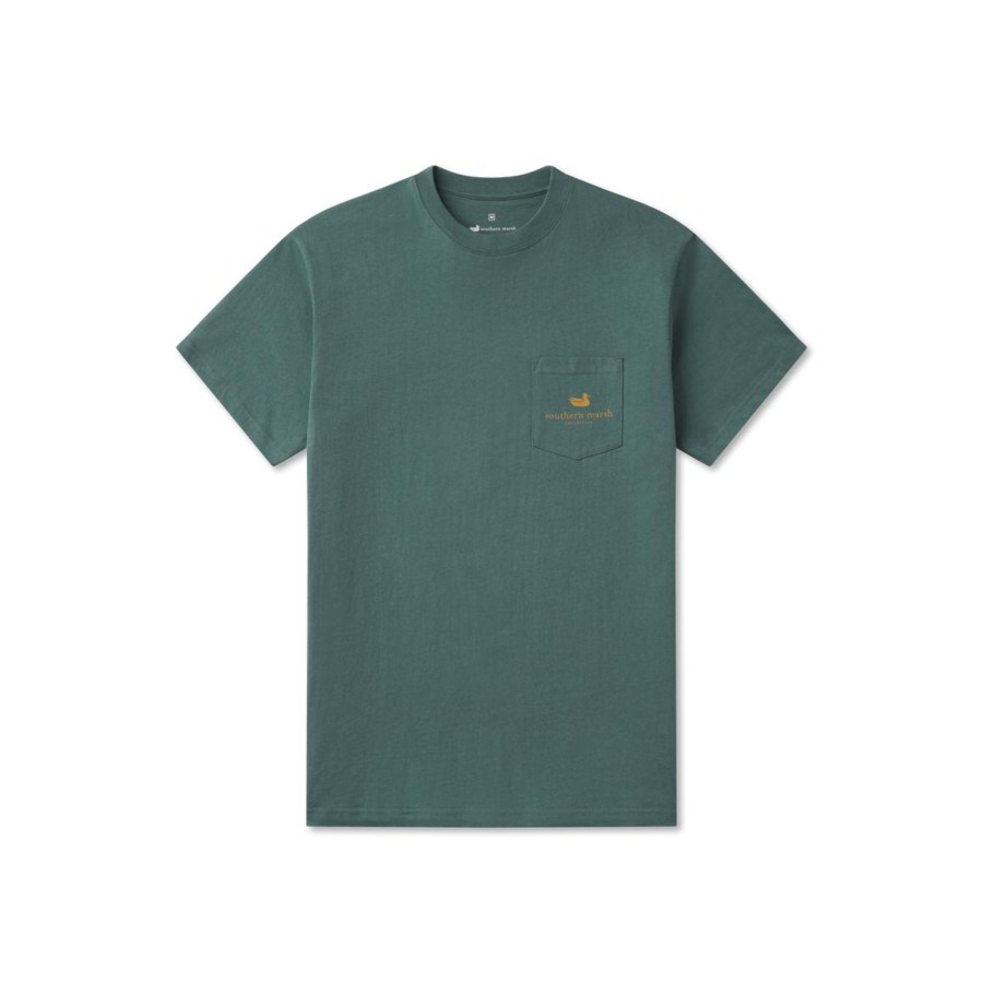 Men'S Southern Marsh Original Ss Tees | Landing Zone Tee Hunter Green