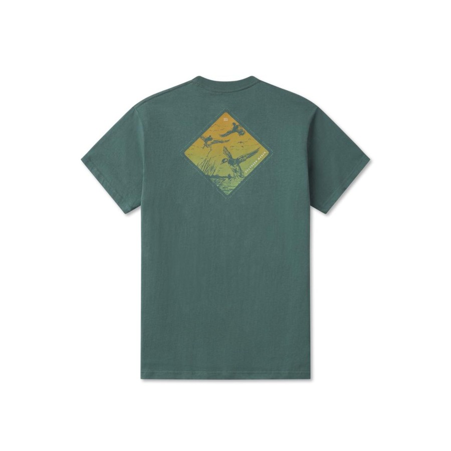 Men'S Southern Marsh Original Ss Tees | Landing Zone Tee Hunter Green