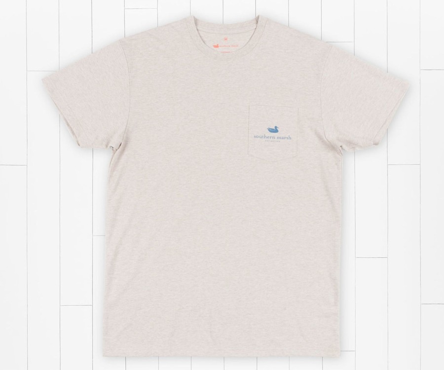 Men'S Southern Marsh Original Ss Tees | Genuine Tee | Fly Fishing Washed Oatmeal