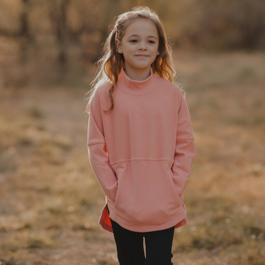 Youth Southern Marsh Pullovers And Sweaters | Youth Rugged Canyon Comfort Fleece Pullover Washed Peach