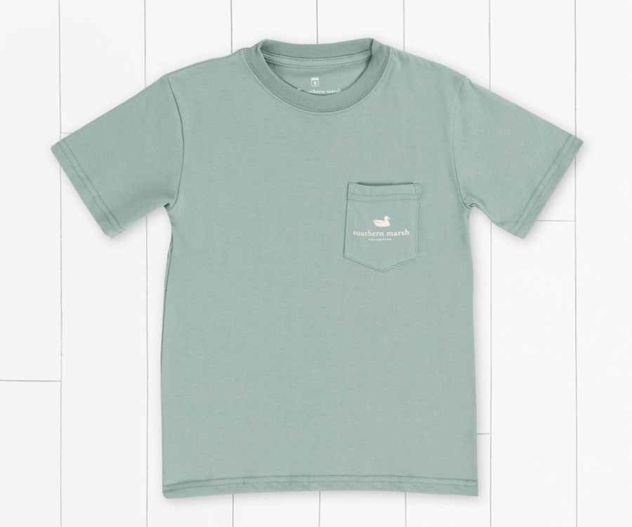 Youth Southern Marsh Original Tees | Youth Mountain Pass Tee Burnt Sage