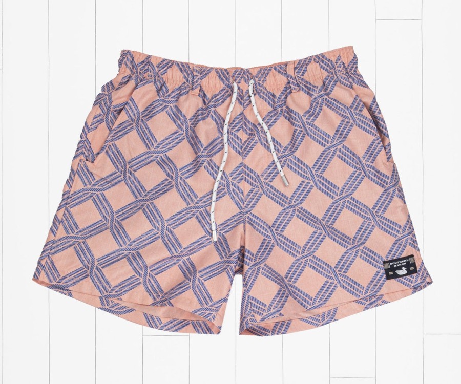 Men'S Southern Marsh Swim Trunks | Dockside Swim Trunk | Rope Chambray