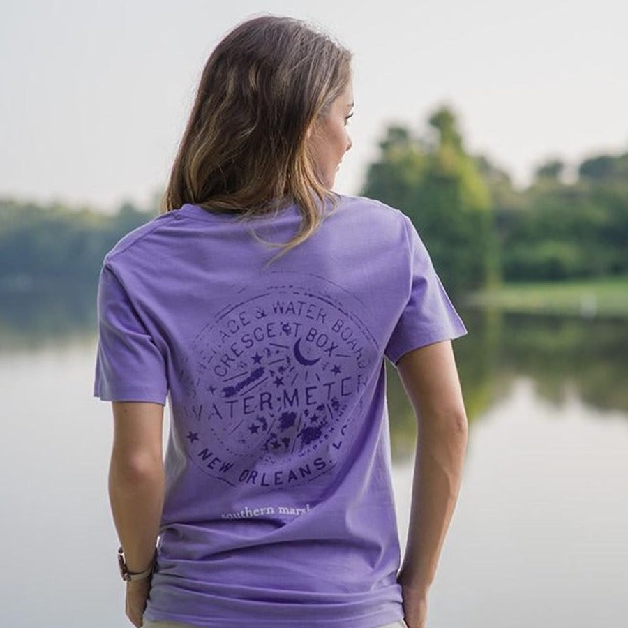 Women'S Southern Marsh Original Tees | Water Meter Tee Lilac