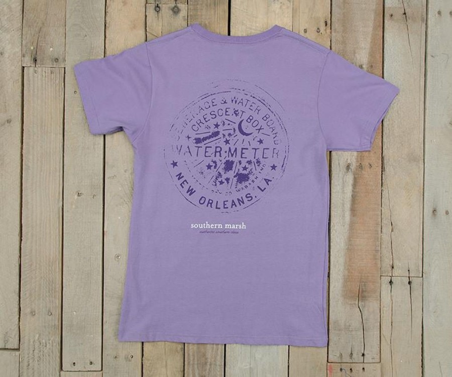 Women'S Southern Marsh Original Tees | Water Meter Tee Lilac