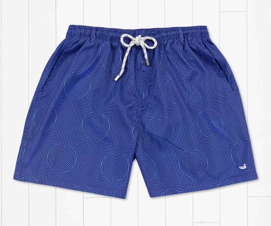 Men'S Southern Marsh Swim Trunks | Dockside Swim Trunk | Circle Maze