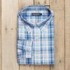 Men'S Southern Marsh Relaxed | Walton Plaid Dress Shirt Navy And Blue Plaid