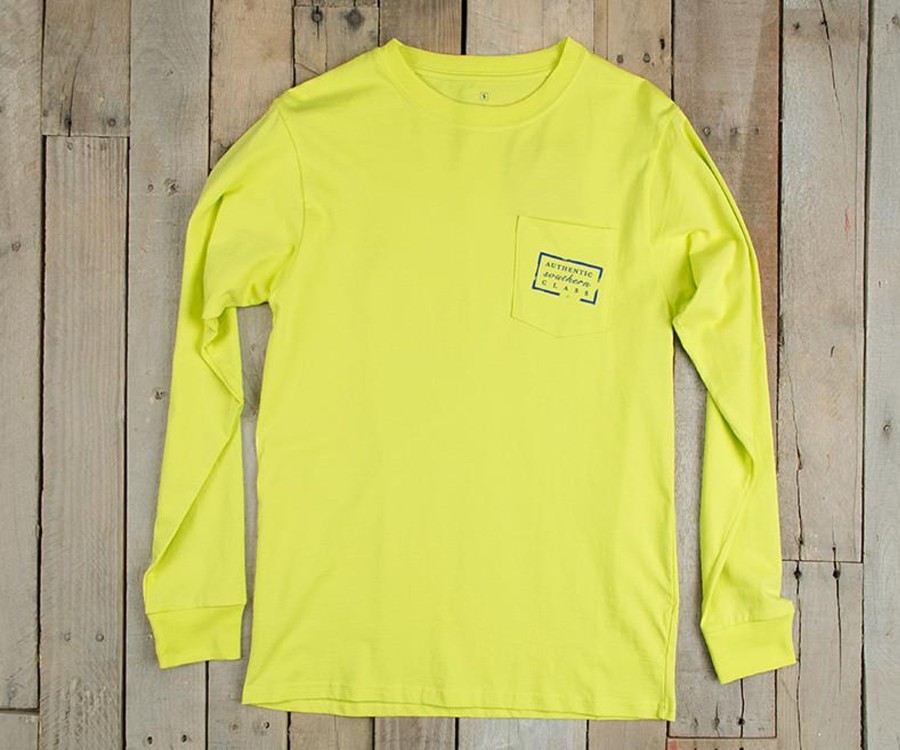 Women'S Southern Marsh Original Long Sleeve Tees | Authentic Heritage Tee | Louisiana | Long Sleeve Electric Lime