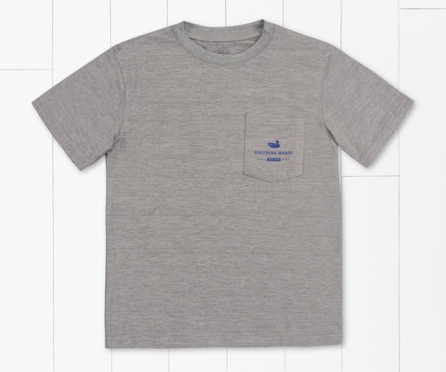 Youth Southern Marsh Performance Tees | Youth Fieldtec Heathered Performance Tee | Outfitter Dark Gray