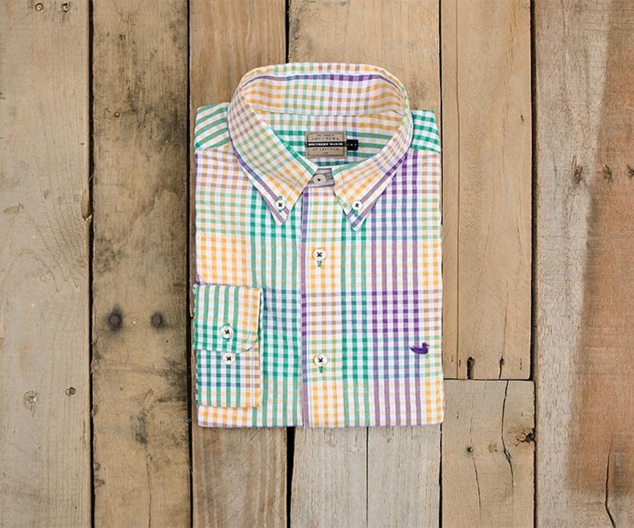 Men'S Southern Marsh Relaxed | Everett Gingham Dress Shirt