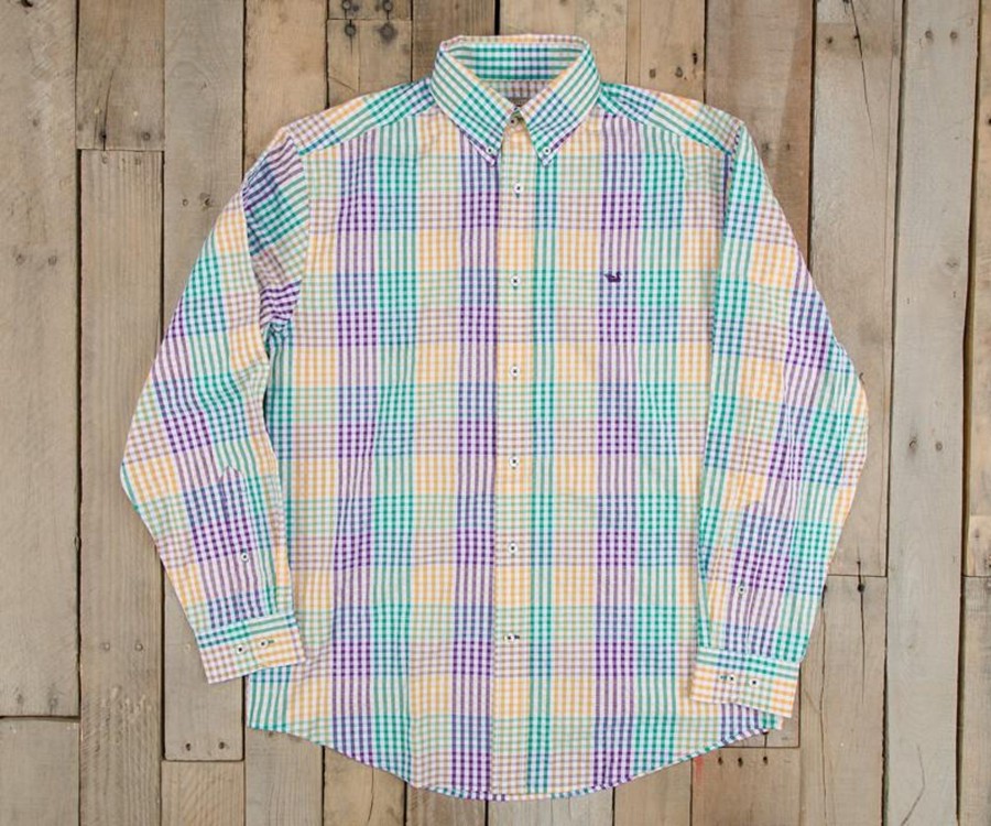 Men'S Southern Marsh Relaxed | Everett Gingham Dress Shirt