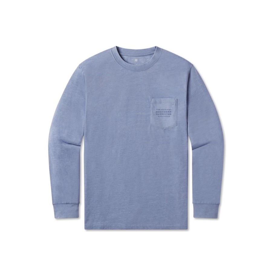 Men'S Southern Marsh Seawash Long Sleeve Tees | Seawash Tee - Barely Light - Long Sleeve