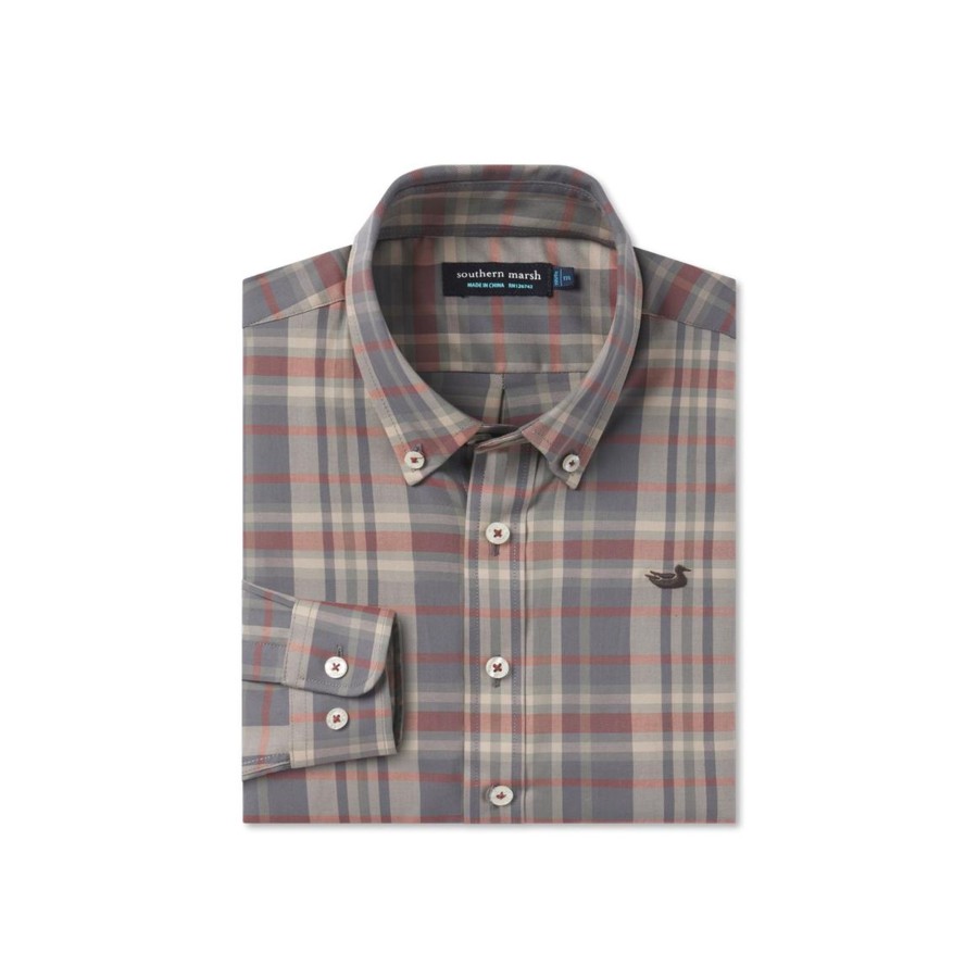 Youth Southern Marsh Dress Shirts | Youth Blanco Plaid Dress Shirt