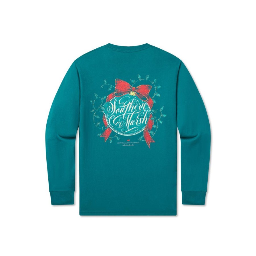 Men'S Southern Marsh Original Ls Tees | Signature Ornament Tee - Long Sleeve