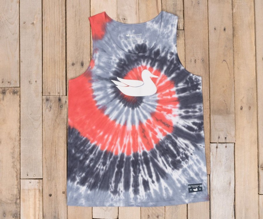 Men'S Southern Marsh Tanks | Whitling Tie-Dye Tank | Spiral