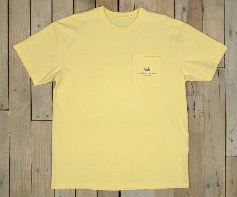 Women'S Southern Marsh Original Tees | Cocktail Collection Tee - Mint Julep Light Yellow