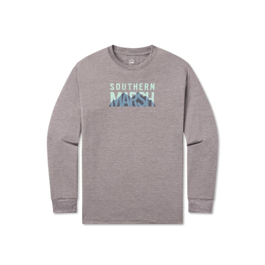 Men'S Southern Marsh Performance Long Sleeve Tees | Fieldtec Performance Tee | Marsh Mountains | Long Sleeve