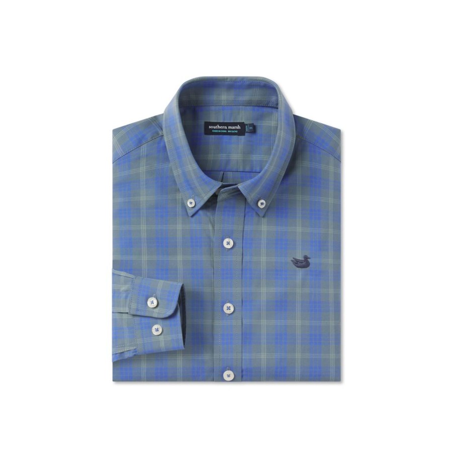 Youth Southern Marsh Dress Shirts | Youth Middleton Windowpane Dress Shirt