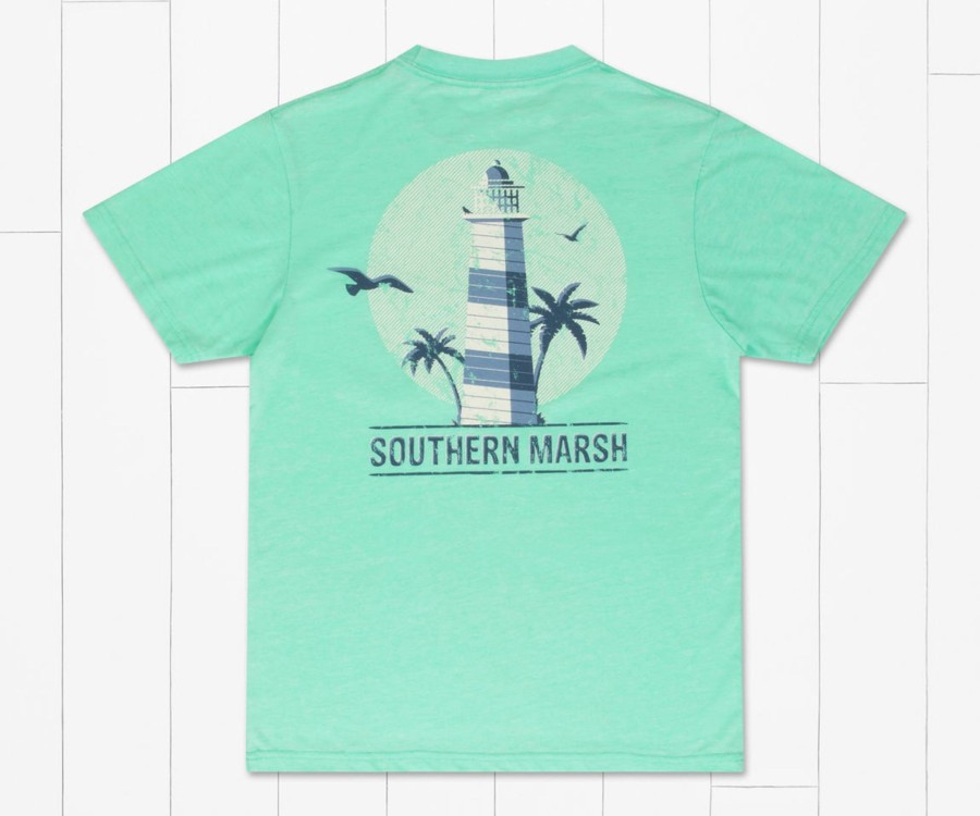 Youth Southern Marsh Seawash Tees | Youth Seawash Tee - Tropical Tides Bimini Green