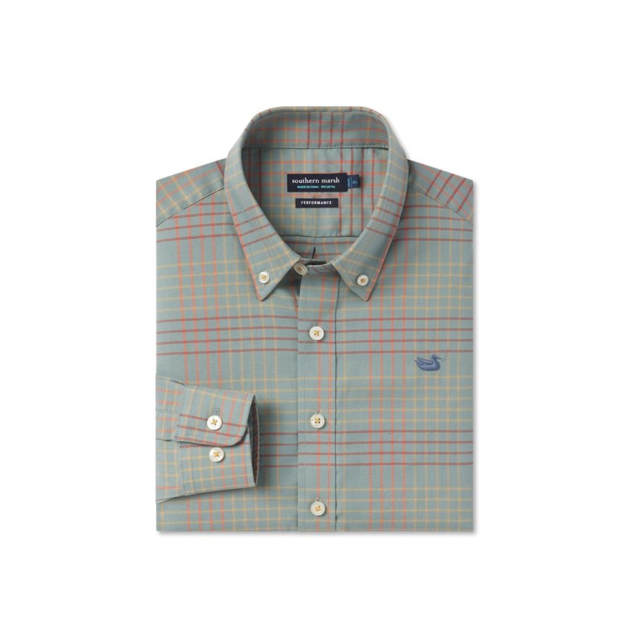 Youth Southern Marsh Dress Shirts | Youth Winfield Grid Performance Dress Shirt