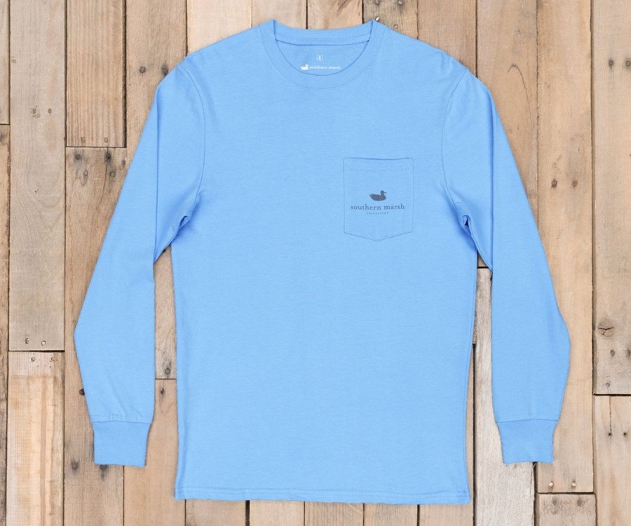 Men'S Southern Marsh Original Ls Tees | Vintage Decoy Collection Tee - Long Sleeve Breaker Blue