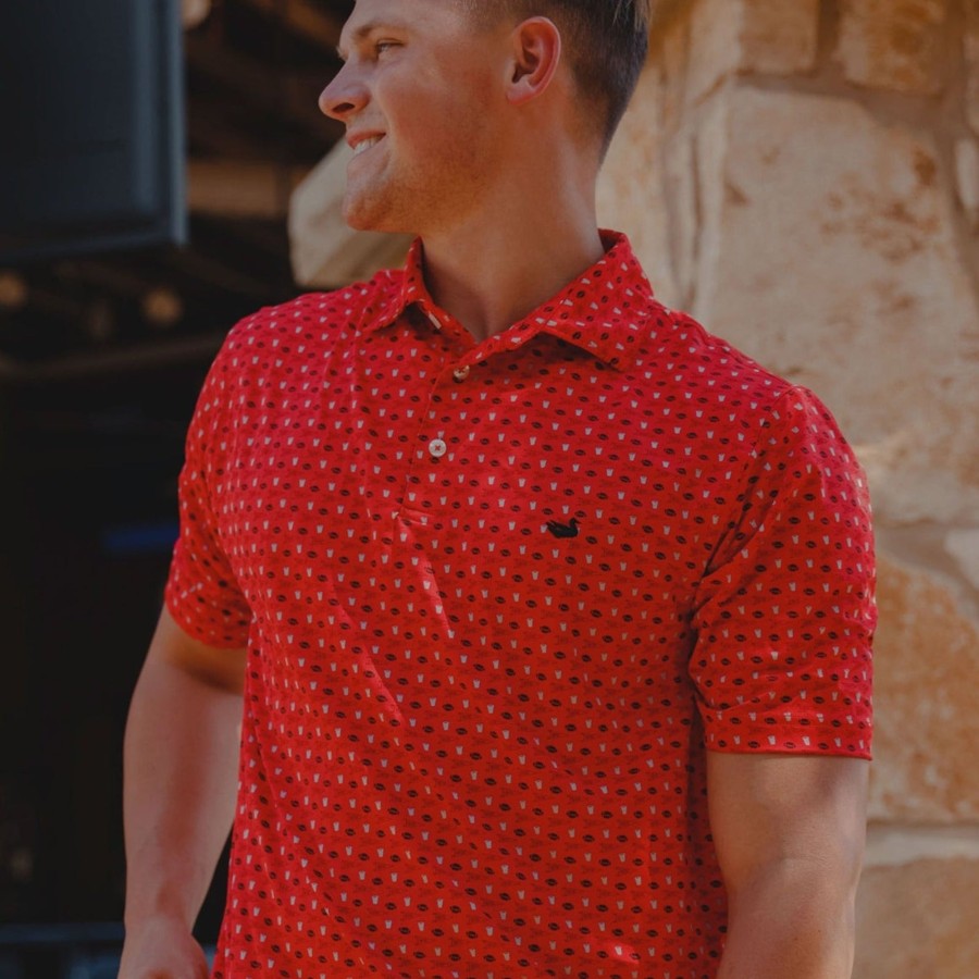 Men'S Southern Marsh Polos | Pick Six Performance Polo