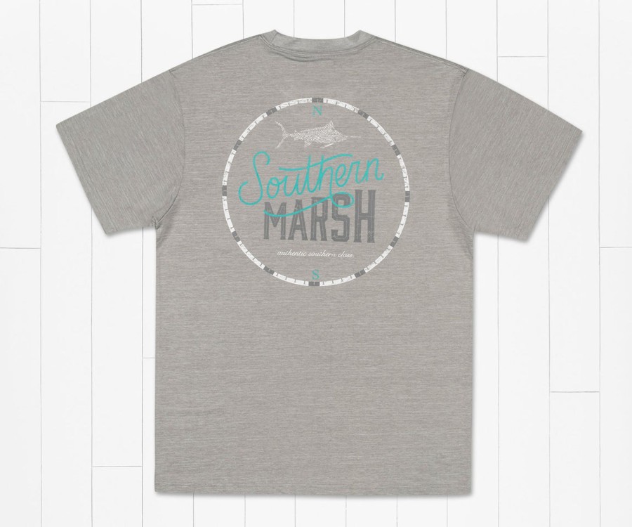 Women'S Southern Marsh Performance Tees | Fieldtec Heathered Performance Tee | Marlin Time