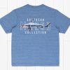 Youth Southern Marsh Performance Tees | Youth Fieldtec Heathered Tee - Hammerhead Oxford Blue