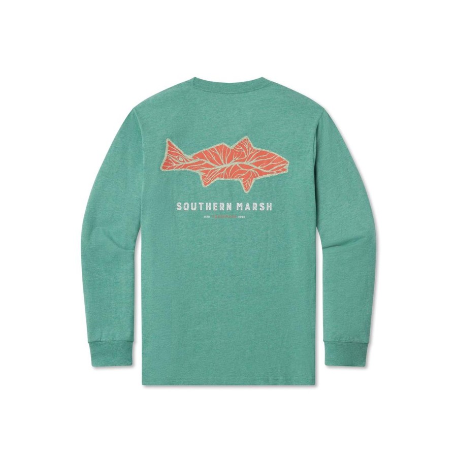 Women'S Southern Marsh Original Long Sleeve Tees | Delta Fish Tee | Long Sleeve