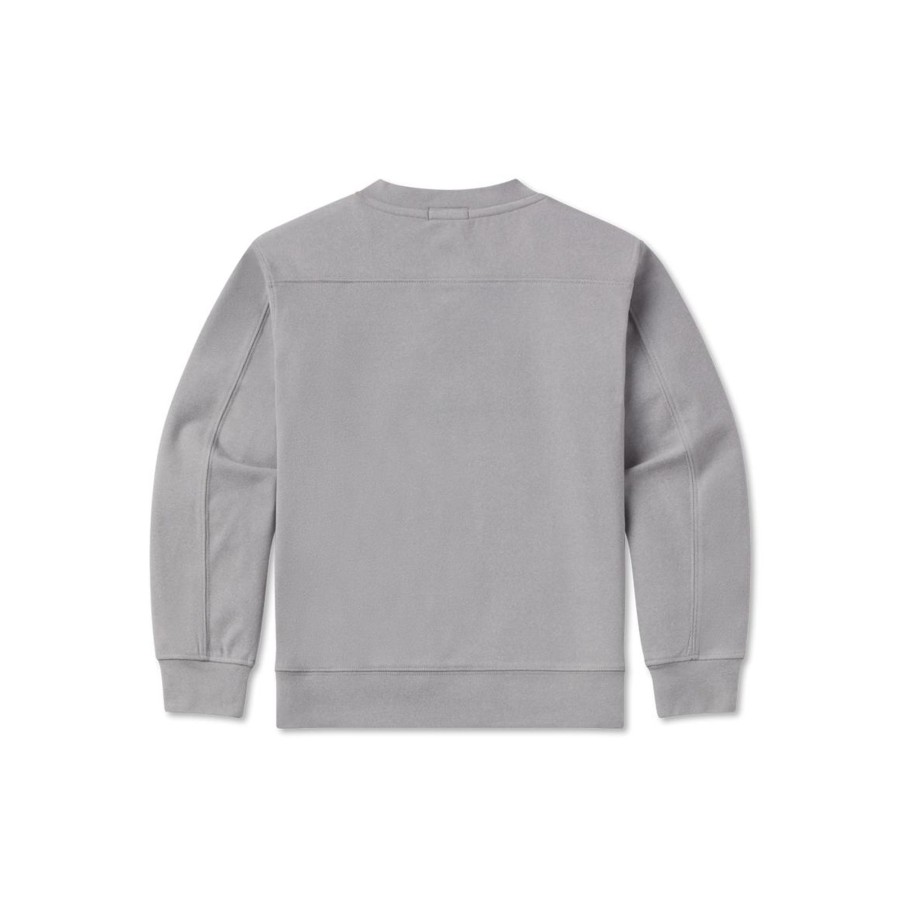 Youth Southern Marsh Pullovers And Sweaters | Youth Caroline Comfort Crewneck Light Gray