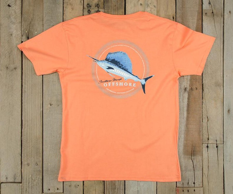 Men'S Southern Marsh Original Ss Tees | Sailfish Tee Melon