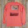 Women'S Southern Marsh Original Long Sleeve Tees | Duck Stamp Tee - Long Sleeve Coral