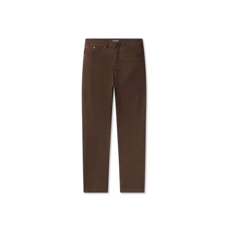 Men'S Southern Marsh Pants | Brazos Stretch Twill Pant | Dark Brown Dark Brown Brazos