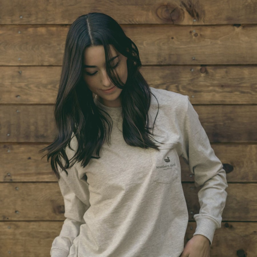 Women'S Southern Marsh Original Long Sleeve Tees | Duck Originals Tee - Camo - Long Sleeve